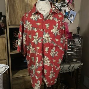 Premier International tropical Print Button Down - Large